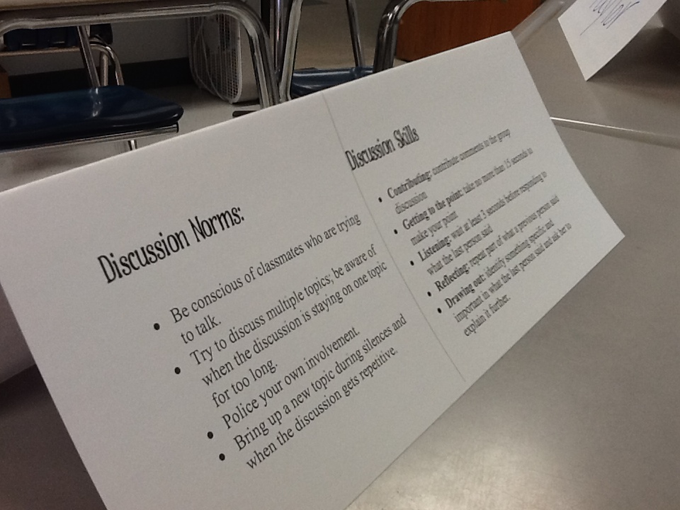 Discussion Norms on Nametag